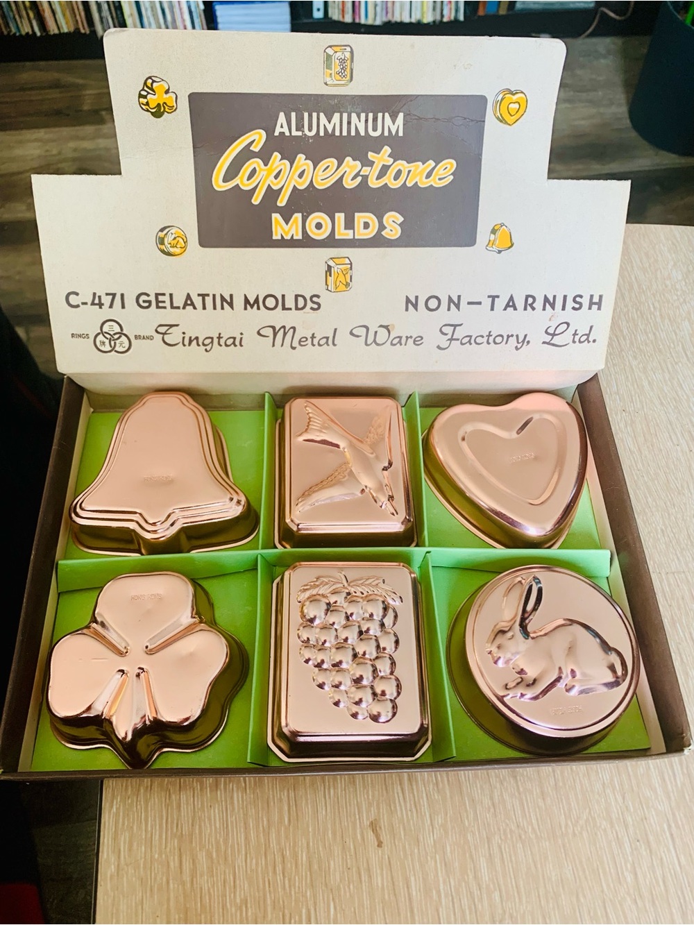 Rare Vintage Copper-Tone Molds Set